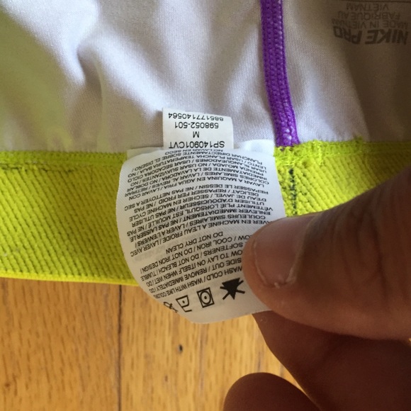 Nike Pro blue green Sz M yoga pants versatile cool - Picture 3 of 4